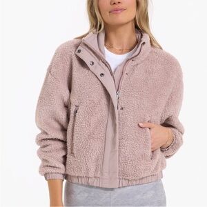Vuori Dusty Pink Sherpa Jacket